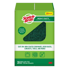 Scotch-Brite Heavy Duty Industrial Sized Scour Pads 20ct. Great Price