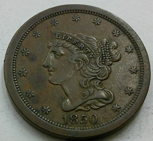 1850-P Half Cent — photo from the most recent tracked eBay sale