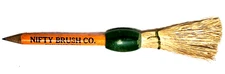 UNIQUE "Nifty Brush Co. * Manufacturers * Chicago, ILL." Sharpened Broom Pencil