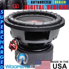 DD AUDIO CB-9912C-D2 SUPERCHARGED 12" USA MADE 9600W DUAL 2-OHM BASS SUBWOOFER