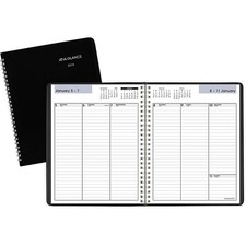 2026 AT-A-GLANCE DayMinder Weekly Planner, Faux Leather Cover, Black G590-00 