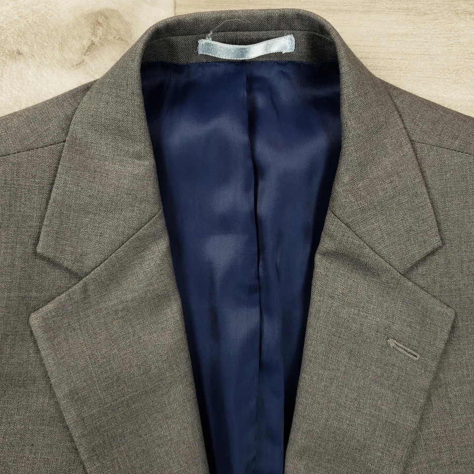 Abrigo Charles Tyrwhitt Sportg Para Hombre 40R Calce Ajustado Lana Dos Botones Puños de Cirujano Foto 2 de 4