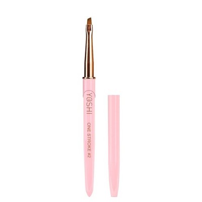 YOSHI Nail One Stroke Brush #2   Natural Hair 1pc