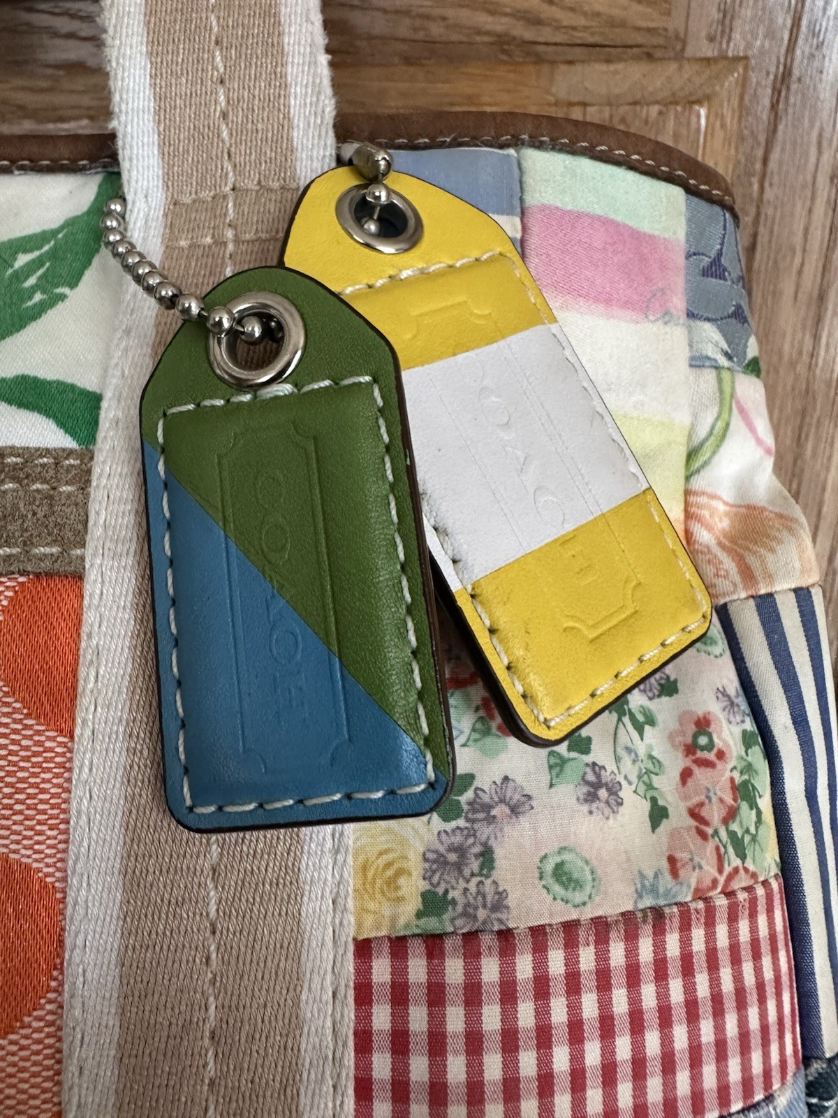 Vintage Coach Hamptons Weekend Patchwork Tote Bag… - image 4