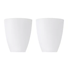 2pack 4.5" High 3.9" Dia 1.2" Fitter Plastic Lampshade Lamp Shade Cover White