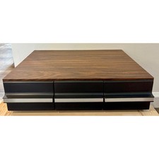 Vintage 36 Cassette Tape Storage Cabinet 3 Drawer Woodgrain Made in Taiwan