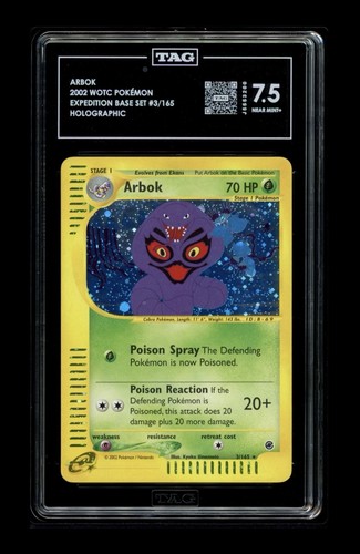 Arbok graded TAG 7.5 for sale on eBay
