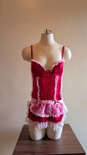 Rare Vintage Frederick's Of Hollywood Red Christmas/Valentine's Lingerie