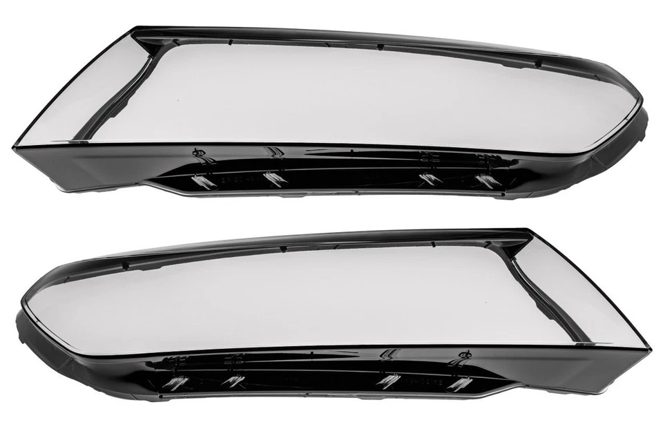PAIR Headlamp GLASS Headlight LENS COVER Front for Volkswagen Touareg 2015-2018 - Image 3 of 4