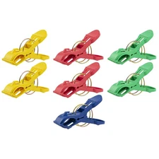 Jumbo High-Quality Plastic Food Bag Clips, 7 Pack