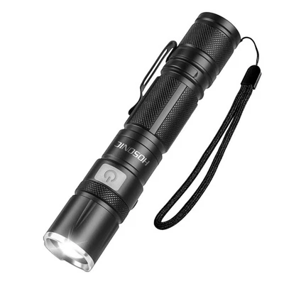 Taschenlampe Klein Led Aufladbar Extrem Hell 2000 Lumen Taktische Zoombare Cl...