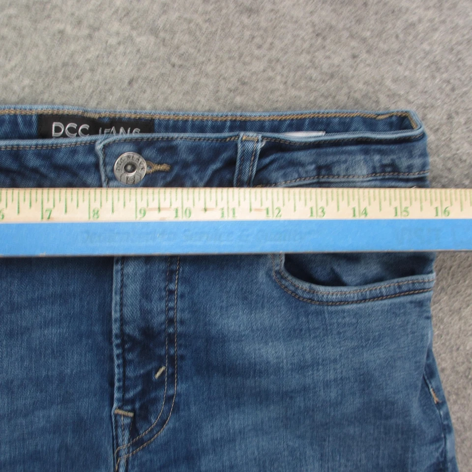 Pantalones de mezclilla DCC ajustados para hombre 32x30 azules desgastados elásticos informales modernos Foto 3 de 4