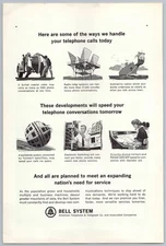 1964 Bell System Pre-AT&T Vintage Print Ad Nations Needs for Service