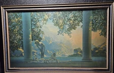 "Daybreak" Maxfield Parrish / House Of Art NY / 1920s Original 33" X 21" Largest