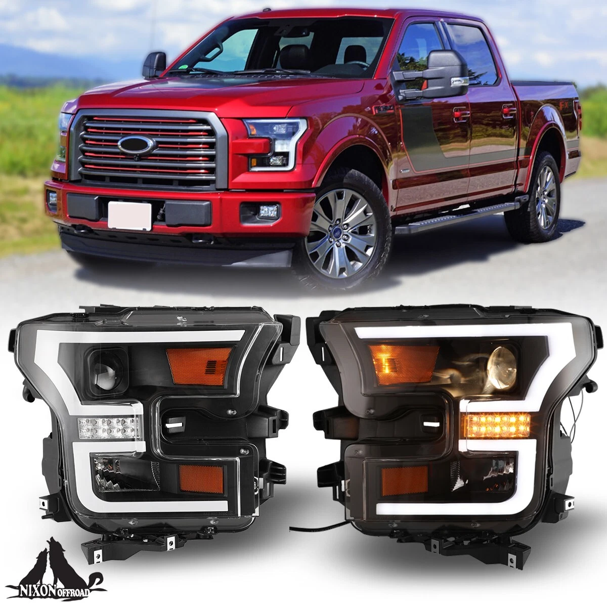 Led Bar Projector Headlights Headlamps