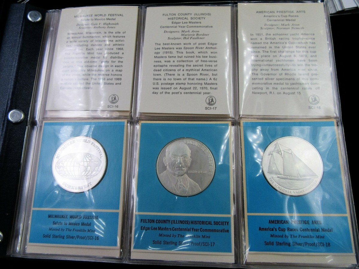 Franklin Mint Special Commem Issues of 1970 1st Edition Proofs