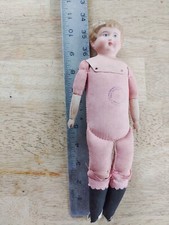 Vintage Minerva Doll 1, Metal Head, Cloth Body, Wooden Arms