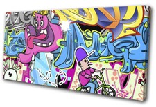 Urban Street Art Colour Abstract Graffiti SINGLE TOILE murale ART Photo Print