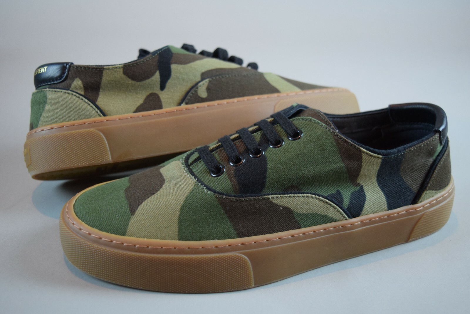 Sneakers basse mimetiche nuove con scatola da donna YSL Saint Laurent Venice taglia 38 39 5 scarpe da ginnastica