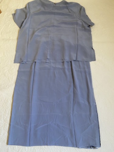 Vtg Diane Gilman 100% Silk animal print 3 Pc Set skirts Tank and Blouse size 2X - Picture 8 of 12