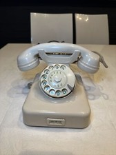 Wählscheiben Telefon Vintage Post W48 in elfenbein-weiß