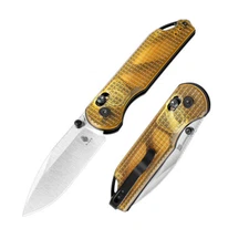 Kizer Assassin Folding KNife Nitro V Blade Clutch Lock PEI Handle V3549A1