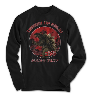 Herren Longsleeve Monster Kaiju Godzilla Japan Anime Film Neu S-3XL TK1116LS