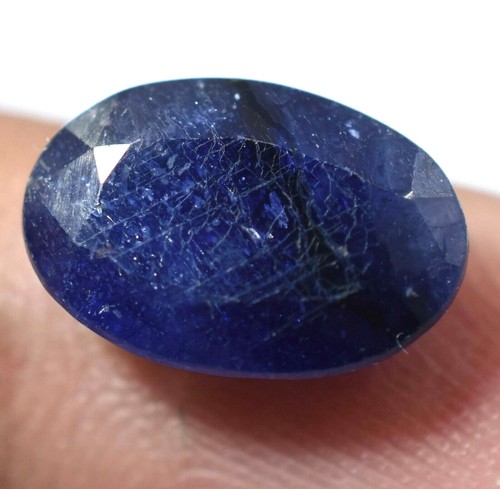 5.35 Ct Natural Ceylon Blue Sapphire GGL Certified Oval Cut Treated Gemstone - Picture 2 of 4