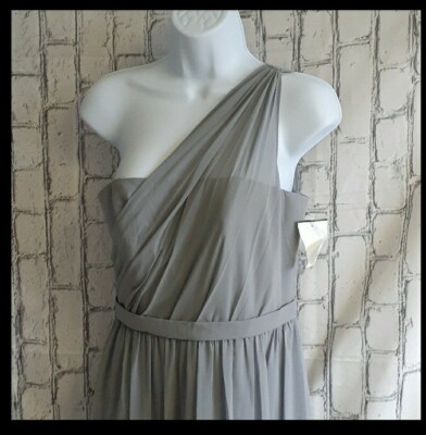 alfred angelo one shoulder bridesmaid dress ALFRED ANGELO Women's Sz. 4 Clover Green One Shoulder Bridesmaid Dress