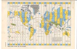 World Time Chart Map