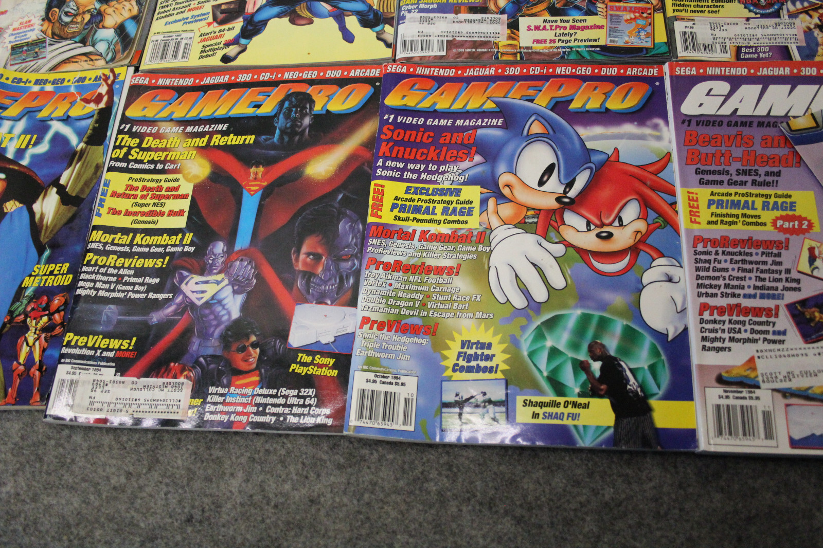 Lot Vintage GamePro Magazines 19931994 Nintendo Genesis Super Video