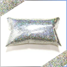 6oz Large Silver Jewels Holographic Metal Flake .025" Holo Rainbow Effect 177ml