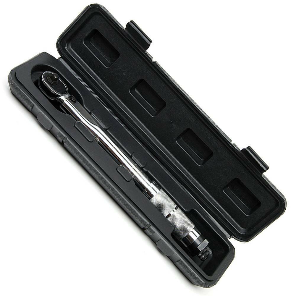 1/4'' 5-25Nm Torque Wrench Square Drive Click Hand Ratchet Tool Repair Tool Kit