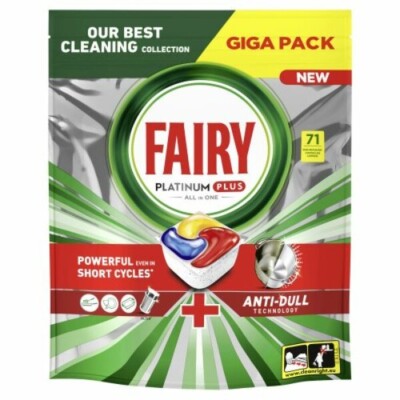 Fairy Spülmaschinen Tabs Platinum Plus Anti-Dull Anti-Schleier Zitrone - 71 Stk.