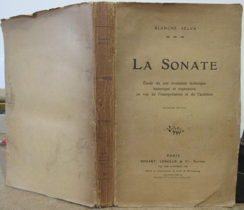 Música Clásica Blanca Selva La Sonata 1913 Dedicada A L. Brisset Musicología
