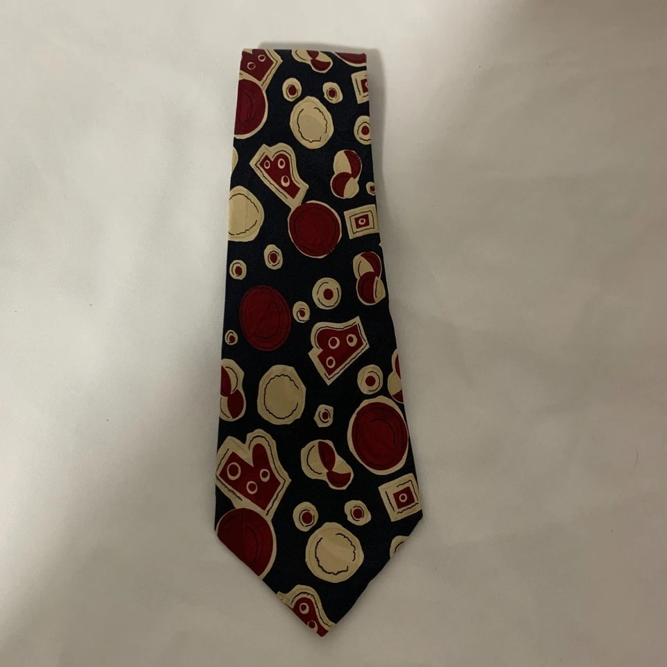 Men's MERCEDES HIGH FASHION hand made black and red tie.100% polyester - Image 2 of 4
