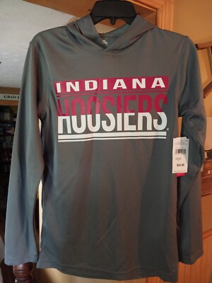 Indiana Hoosiers NCAA Pel-Athletic Gray Hoodie SZ-Small (New With Tags)