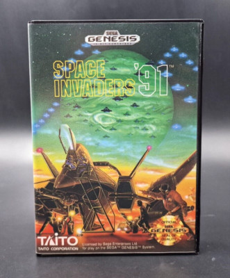 Space Invaders 91 - SEGA Genesis - Complete in Box CIB NTSC-U/C US USA Near Mint