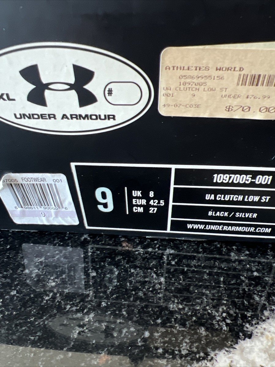 Under Armour Men's US 9 Clutch Metal Low ST Baseball Cleats Under Armour Men's US 9 Clutch Metal Low ST Baseball Cleats
