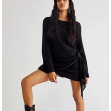 NWT Free People Simona Black Mini Dress Size Small 