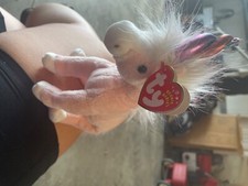 TY Beanie Baby - CHARMER the Pink Unicorn (7.5 inch) -  Stuffed Animal Toy W/tag