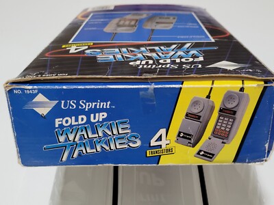 Vtg Sprint Fold Up Walkie Talkies 4 Transistors 1990