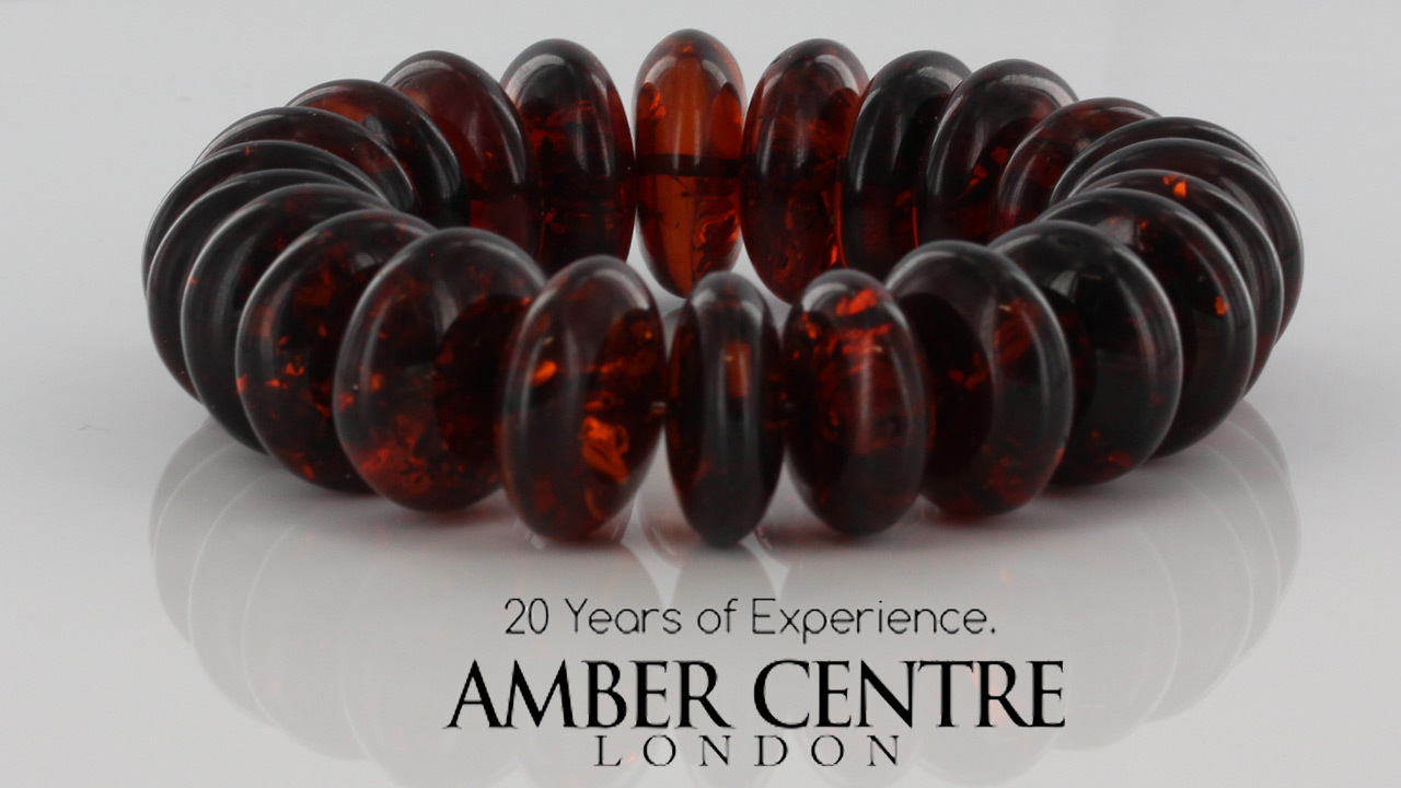 German Unique Baltic Amber Healing Handmade Bracelet Genuine Amber W060 RRP£895!