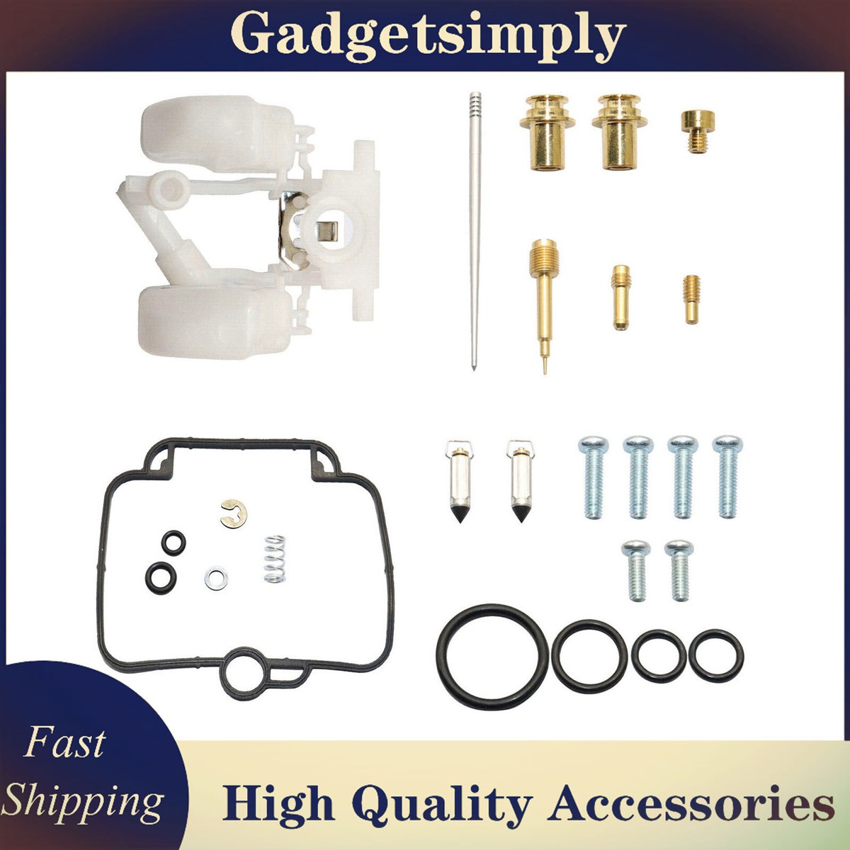 4X Carburetor Repair Kit Float - Fit Polaris Sportsman 500 4x4 HO - Foto 3