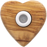 Kerzenhalter KerzenstäNder Herz Aus Olivenholz Mit Keramikeinsatz L 9,5 Cm
