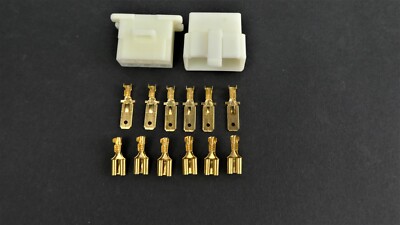 Blockstecker Set 6 polig (für Honda Monkey Z50A, J1 Zündschloss u.a.)