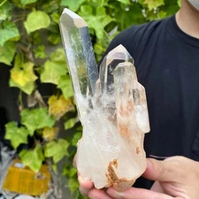 415g Natural White Clear Quartz Crystal Cluster Raw Healing Specimen