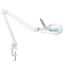 Bifocals LED Magnifying Lamp with Clamp, 5 Diopter with 20 Diopter, 5 Inch Ma...