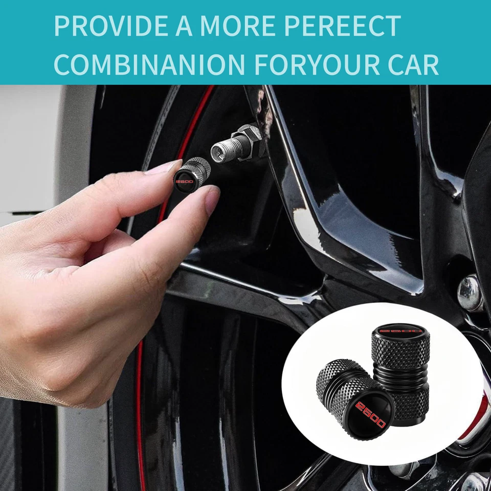 4 PIEZAS Tapas de vástago de válvula de neumático para Dodge Ram 2500 Cubiertas de vástago universales Automotriz Foto 2 de 4