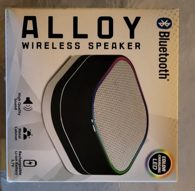Alloy Wireless Speaker w/Bluetooth & Color Changing LED
